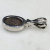 Silver Solid Opal Pendant Rear View