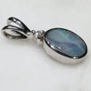 Silver Opal Pendant Side View