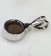 Natural Australian Boulder Opal and Diamond Silver Pendant with Silver Chain Code -SD36