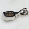 Natural Australian Boulder Opal and Diamond Silver Pendant with Silver Chain Code -SD24