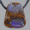 Natural Australian Boulder Opal Side Drill Pendant 