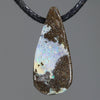 Natural Australian Boulder Opal Side Drill Pendant