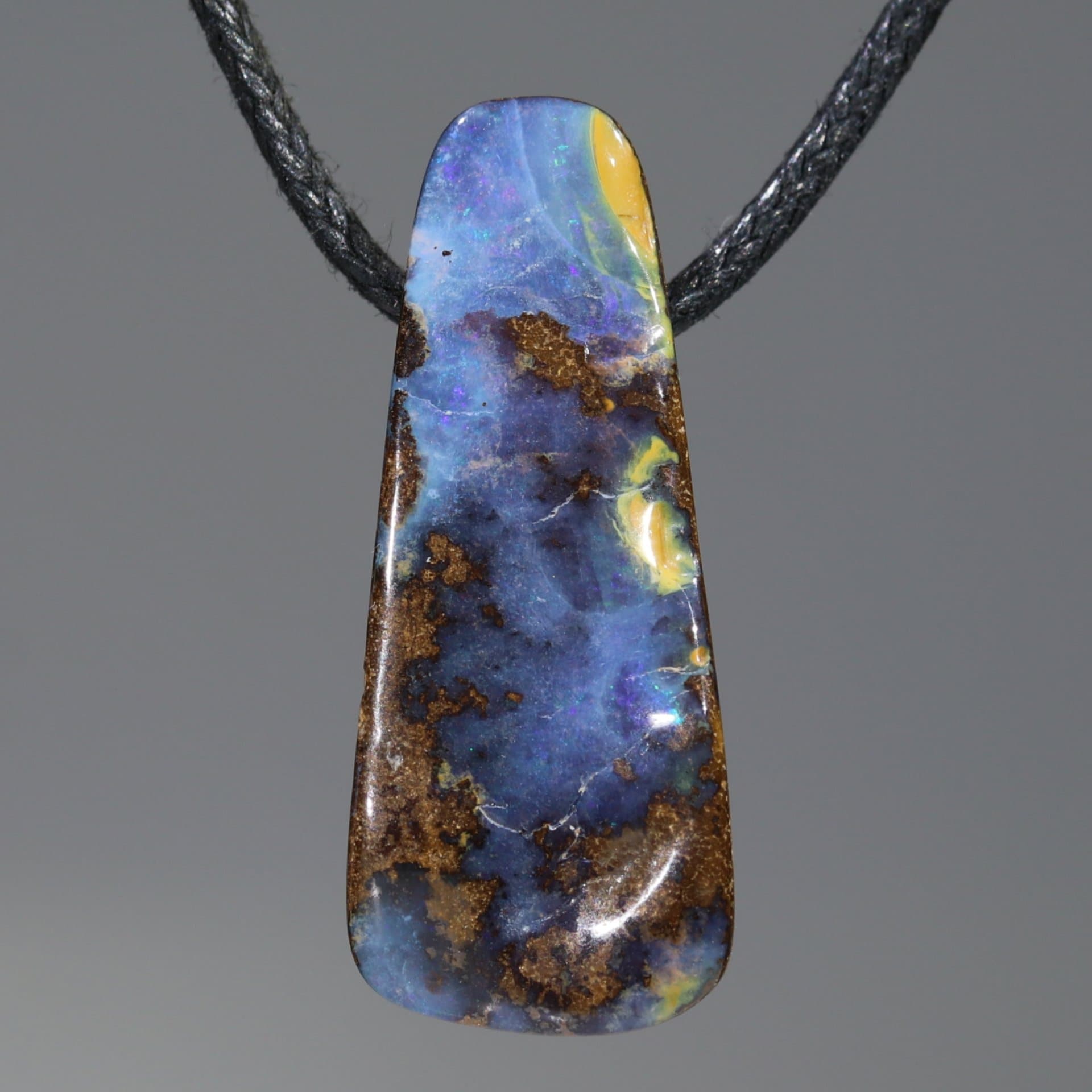 Genuine Opal Rough Opal Necklace Australian Natural Opal Pendant