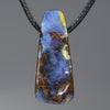 Natural Australian Boulder Opal Side Drill Pendant