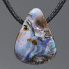 Natural Australian Boulder Opal Side Drill Pendant