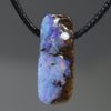 Natural Australian Boulder Opal Pendant (length 23mm x width 9mm) Code-SD392