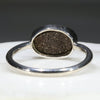Silver Solid Opal Ring Rear View