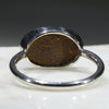 Silver Solid Opal Ring Rear View