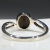 Natural Australian Boulder Opal Silver Ring - Size 12 Code - R260