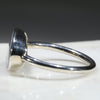 Natural Australian Boulder Opal Silver Ring - Size 12 Code - R260