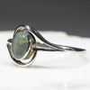 Natural Australian Solid boulder Opal ring