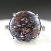 Natural Australian Solid Matrix Opal Ring