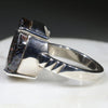 Natural Australian Boulder Opal Matrix Silver Ring - Size 8 Code - R249