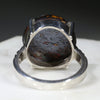 Natural Australian Boulder Opal Matrix Silver Ring - Size 8 Code - R249