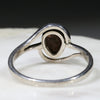 Silver Solid Opal Ring Rear View