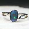 Australian Opal Ring Sterling Silver