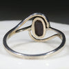 Silver Solid Opal Ring Rear View