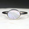 Natural Australian Solid Boulder Opal Ring