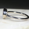 Natural Australian Boulder Opal Silver Ring - Size 11.5 Code R255