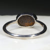Natural Australian Boulder Opal Silver Ring - Size 11.5 Code R255