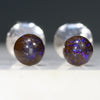 Natural Australian Boulder Matrix Opal Studs