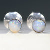 Sterling Silver Tiny Opal Studs