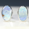 Natural Australian Boulder Opal  Silver Stud Earring Code -SE523