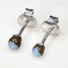 Australian Boulder Opal Silver Earring Studs Code -SE525