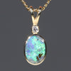 Natural Boulder Opal Pendant