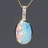 Fiery Orange Yellow Green and Blue Opal Colours 