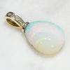 Australian Boulder  Opal and Diamond Gold Pendant Code -GPA155