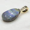 Australian Boulder  Opal and Diamond Gold Pendant Code - GPA153