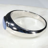 Natural Boulder Opal Mens Silver Ring -Size 17 Code-SM80