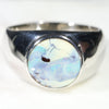 Natural Boulder Opal Mens Silver Ring -Size 12.5 Code-SM77