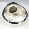 Natural Boulder Opal Mens Silver Ring -Size 12.5 Code-SM77