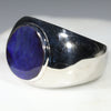 Natural Boulder Opal Mens Silver Ring -Size 13 Code-SM71