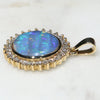 Round Opal Pendant Side