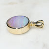 Natural  Australian Boulder Opal  and Diamond Gold Pendant Code -GPA141