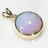 Natural  Australian Boulder Opal  and Diamond Gold Pendant Code -GPA141