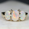 Australian White Opal Ring
