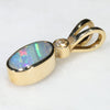 18k Gold Australian Opal Pendant