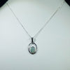 Natural Australian Opal  Silver Pendant