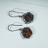 Australian Opal Matrix Silver Earrings