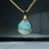 Natural Australian  Boulder Opal Gold Pendant