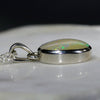 Natural Australian Boulder Opal Silver Pendant with Silver Chain