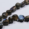 Natural Boulder Opal 18" Long, Beaded Necklace