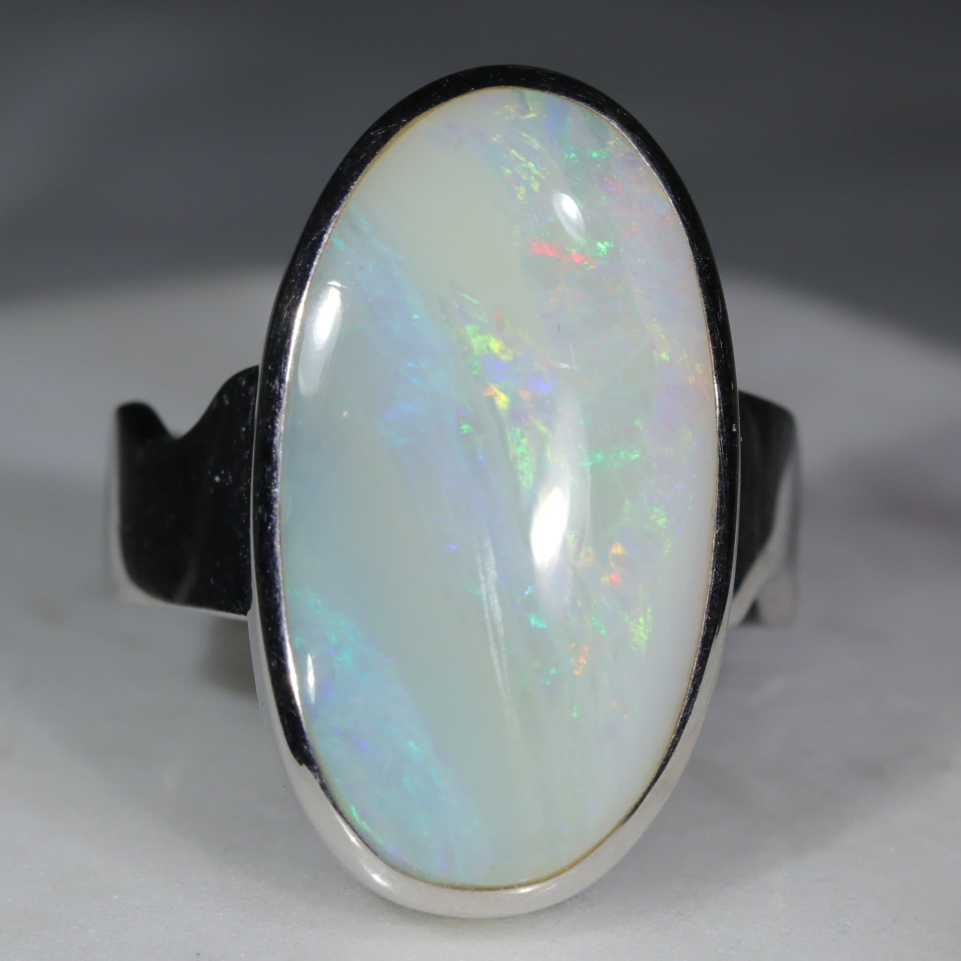 Buy Natural Unheated Untreated 9 Carat Australian Fire Opal Men Ring  Sterling Silver 925 Ring Cushion Shape White Opal Handmade Ring Opal Ring  Online in India - Etsy