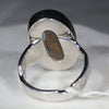 Large White Natural Australian Opal Silver Ring - Size 8.75 Code - SR216