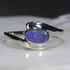 Natural Australian Opal Silver Ring - Size 9.5 Code - SR301