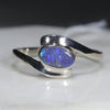 Natural Australian Opal Silver Ring - Size 9.5 Code - SR301